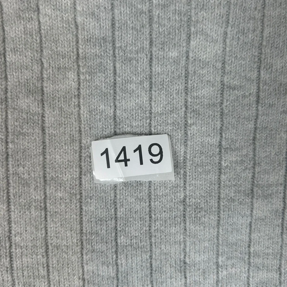 Banana Republic Sweater Mens XL‎ Grey Ribbed Knit Crewneck Long Sleeve